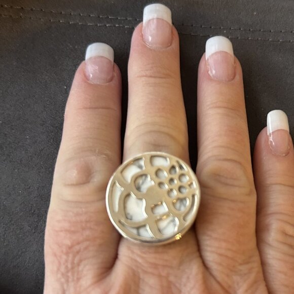 Silpada 4-in-1 3 Disc Sterling Silver Ring R2159 size 9 - Picture 5 of 7